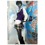 Rampage  Y2K purple argyle halter sweater vest Photo 2