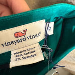 Vineyard Vines Womens Kelly Green Velour Velvet Cropped Pants Size 12 NWT Photo 3