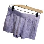 SheIn Purple Cable Knit Shorts Casual S Low Rise Loungewear Preppy Photo 1