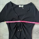 Nicholas Luisa black ribbed knit midi dress Large Photo 10