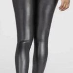 ASSETS by SPANX Women's All Over Faux Leather black Leggings size small Photo 1