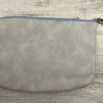 Bare Minerals Gray Faux Suede Zip Top Makeup/Cosmetics Bag Approximately 8" X 6" Photo 0