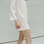 ZARA  short asymmetrical mini dress in off-white Photo 0