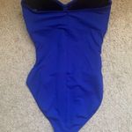 La Blanca  blue ruched halter one piece Photo 4