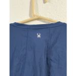 Spyder  Active Top Womens 2x Xxl Blue Nylon Stretch Side Zip Long Sleeve Pullover Photo 2