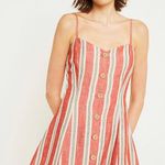 Urban Outfitters uo striped ladder back linen mini dress Photo 0
