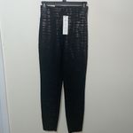 ZARA  Zebra Striped Leather Hi-Rise Leggings Photo 7