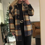 Topshop  Plaid Coat  Photo 0
