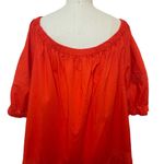 Kate Spade NWT Broom Street X  Poplin Off Shoulder Dress Cherry Pepper Size XXL Photo 9