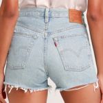 Levi's 501 Women's 26 Denim Jean Shorts Cutoff Light Wash White Size 2 Button-Fl Photo 1