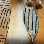 Glint Silver Strappy Heels Size 8 Photo 6