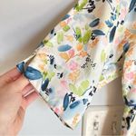 Handmade Womens M Cream Floral Watercolor Babydoll Dress Retro Pinup Coquette Photo 5