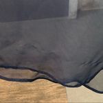 Monique Lhuillier Ruffle Evening Gown, Navy Blue, Size 4 Photo 14