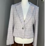 White House | Black Market  Tweed Blazer size 10 Lilac Purple Classic Office Photo 2