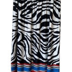 Magic Zebra Stripe Colorful Stretch Midi Skirt Plus 2X NWT  Photo 0