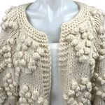 Chicwish  Knit Your Love Ivory Heart Shape Pompoms Chunky Knit Cardigan Sweater S Photo 3