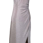 AQUA Sleeveless Sparkly Cut Out Long Column Evening Gown Purple Size 10 Dress Photo 0