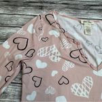 shosho Women's Loungewear Romper Pink White Black Hearts L LG Large Booty Shorts Photo 3
