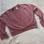 Zella Z by Eggplant Faux Wrap Cardigan Size Small Photo 0