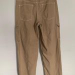 Forever 21 NWOT F21 Tan Twill high rise cargo pant wide leg size 10 Photo 2
