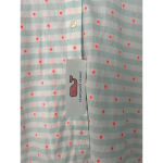 Vineyard Vines  1/2 Button Up Popover Dot Cotton‎ Shirt Womens 14 Light Blue Photo 1
