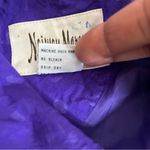 Neiman Marcus Purple Trench Coat Nylon Midi Womens Size 8 VINTAGE Photo 7