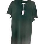 Pistola Pia Raw Hem Cotton Polo Midi Dress in Sagebrush Green Size M NWT Photo 2