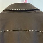 Laundry by Shelli Segal BROWN JACKET TAN PIPING AROUND SEAMS/POCKETS/NECKLINE Photo 11