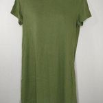 J. Crew Factory Green Cotton Crew Neck Short Sleeve Mini T Shirt Dress Size S Photo 0