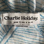 Charlie Holiday  Womens Swim Cover Up Long Sleeve‎ Tassel Hooded Blue Size 6 Photo 7