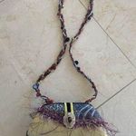 Mary Frances Colorful Handmade Purse with Chain Yellow Photo 0