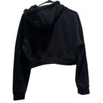 Alphalete  Black Half Zip Cropped Athletic Hoodie Sweatshirt Pullover Womens M Photo 7