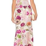 Katie May Womens Maxi Dress Pink Daisy Tara Floral Sleeveless Gown Size L Photo 0