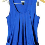 H&M  Blouse Royal Blue Sleeveless Modern Classic Polyester Size 6 Small‎ Photo 0