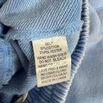 easel  Light Blue Wide Leg Sweatpants Elastic Waist Flower Patch Size Small Photo 3