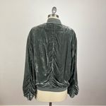 Free People  Ruched Velvet Bomber Photo 6