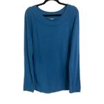 Carole Little Blue Angora Wool Blend Sweater Women’s XL Long Sleeve Boatneck Photo 1