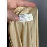 Vintage MG JCPenney Half Slip Size Small Double High Slit Antron III Nylon Tan Photo 7