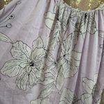 Victoria's Secret  Lilac White Floral Satin Pants Jumpsuit Medium NWOT Photo 3