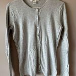 August Silk Women’s Gray Long Sleeve Cotton Blend Cardigan Size Small Photo 0