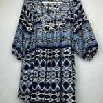 Chelsea & Theodore Boho tunic swim coverup dress 3/4 sleeves Sz Large Photo 0