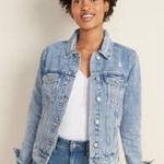 Old Navy  Distressed Denim Jacket Photo 0