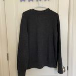 Gap EUC women’s dark gray thick cable knit crewneck sweater winter medium Photo 5