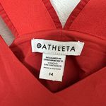Athleta  Orange V-Neck Jumpsuit NWT sz 14 Photo 2