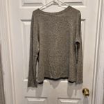 Le lis Top Womens Medium Long Sleeve Multicolor Diamond Pattern Mixed Fabric Photo 3