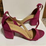 CL by Laundry Pink Suede Block Heels  Photo 0