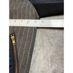 J.Crew  Womens Bomber Jacket Small Gray Pinstripe Wool Blend Full Zip‎ Photo 11