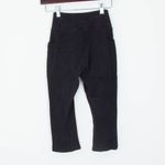 Gymshark Womens Poise Ribbed Cropped Leggings Size XS Black Pockets Athletic Gym Photo 5