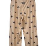 SheIn Women’s Printed Wide leg Cropped Dress Pants L Vacation Large Photo 4