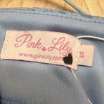 Pink Lily  Lace Cutout Mini Dress Light Blue Size Small NWT Photo 10